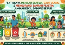 Pentingnya Memilah Sampah, Daur Ulang, dan Mengurangi Sampah Plastik