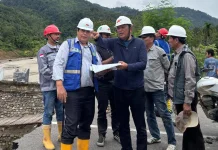 Bupati Gayo Lues Tinjau Progres Sabo Dam dan Lokasi Hunian Tetap di Pining