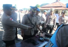Cegah Judi Online dan Pinjol, Kapolres Bener Meriah Sidak Ponsel Personel