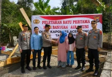 Polres Aceh Tengah Bangun Rumah Layak Huni untuk Warga