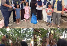 Mahasiswa KKN USK Pasang Perangkap Hama Ramah Lingkungan