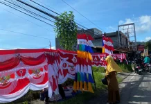 Jelang HUT ke-81 RI, Pedagang Bendera Mulai Bermunculan di Takengon