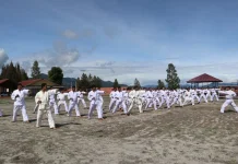 Jelang UKP, 58 Personel Polres Bener Meriah Ikuti Latihan Bela Diri Polri