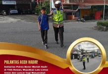Satlantas Polres Bener Meriah Hadir di Titik Rawan, Wujudkan Lalu Lintas Lancar