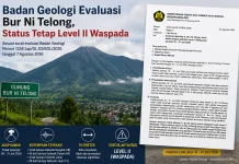 Badan Geologi Evaluasi Bur Ni Telong, Status Tetap Level II Waspada