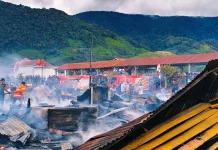Kebakaran Pasar Jagong Jeget, Pemerintah Dirikan Posko dan Dapur Umum
