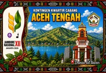 Badge Jamnas, Kontingen Aceh Tengah Promosikan Budaya Gayo di Tingkat Nasional