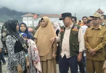 Tinjau Lokasi Kebakaran Pasar Jagong Jeget, Wabup Minta Semua Korban Terdata