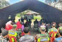 Kodim 0119/BM Ikuti Launching 2.500 Jembatan Garuda dan 3.000 Titik Air Bersih