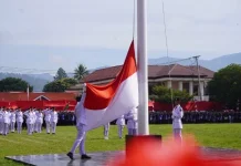Pengibaran Bendera Merah Putih di Gayo Lues Khidmat dan Kondusif