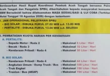 Antrean di SPBU Selalu Mengular, Aceh Tengah Atur Jam dan Kuota Pembelian BBM