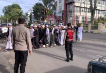 Polres Aceh Tengah Amankan Pawai Maulid Nabi, Arus Lalu Lintas Tetap Lancar