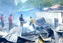 11 Rumah Warga Lukup Baru Ludes Terbakar. Pemda Gayo Lues Gerak Cepat