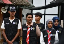 Pramuka Aceh Tengah Ikut Aksi Bersih dan Penghijauan DAS Peusangan