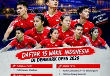 Sebanyak 15 Wakil Indonesia Siap Berjuang di Denmark Open 2026