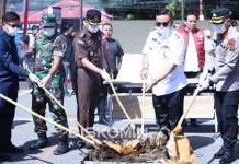 Polres Aceh Tenggara Musnahkan Narkotikan Jenis Sabu dan Ganja