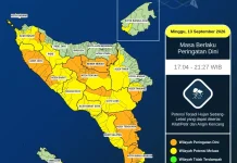 Hujan Lebat Disertai Petir Berpotensi Melanda Empat Wilayah tengah Aceh