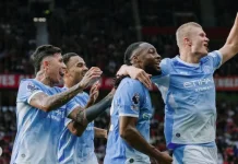 Manchester City Menang Derby Manchester dengan 10 Pemain