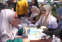 Acara Gelar CKG di Lapangan Pemuda