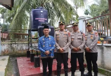 Kapolres Bener Meriah Cek Pembangunan Polytank Program Bhayangkari