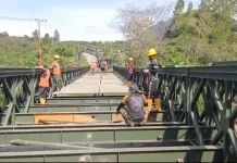 Progres Pembangunan Jembatan Bailey di Bale Redelong Capai 90 Persen