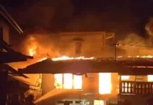 Kebakaran Hanguskan Dua Rumah di Pasar Pagi Lama, Lut Tawar