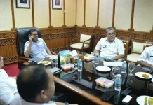 Dek Fadh Ikuti Rakor Perkembangan Rehabilitasi dan Rekonstruksi Pascabencana