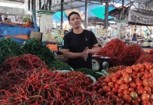 Harga Cabai di Pasar Paya Ilang Masih Tinggi