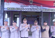 Pererat Sinergitas, Kapolres Bener Meriah Silaturahmi ke Kompi 4 Batalyon B