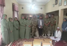 Sambut HUT ke-81 TNI, Kodim 0119/BM Salurkan Bantuan ke Dayah Raudatul Huda