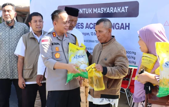 Polres Aceh Tengah Gelar Gerakan Pangan Murah