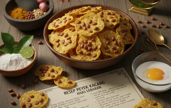 Resep Peyek Kacang Khas Lebaran