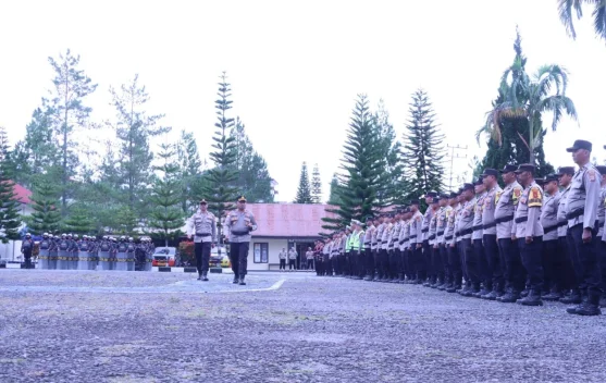 Polres Bener Meriah Geser 153 Personel untuk Pengamanan Pilkades Serentak