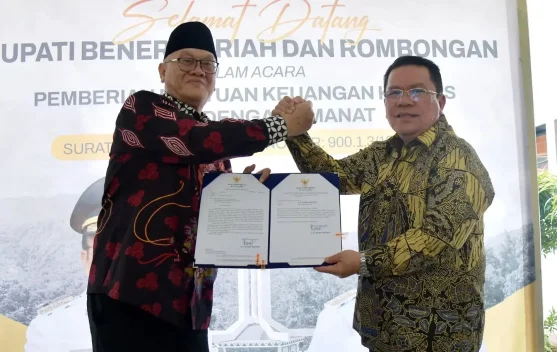 Bupati Bener Meriah Jemput Bantuan Keuangan Khusus dari Pemko Pematang Siantar