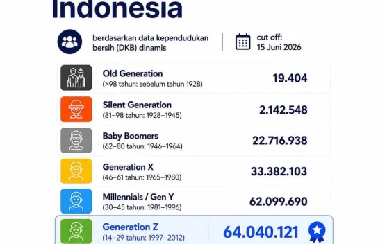 Gen Z Dominasi Penduduk Indonesia, Jadi Penentu Masa Depan Bangsa