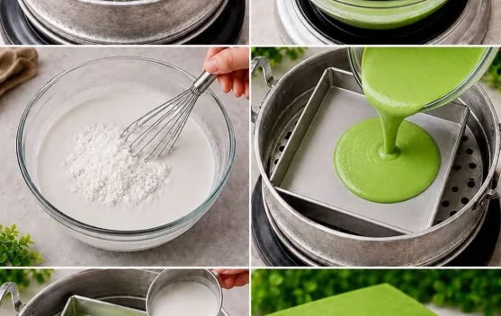 Kue Lapis Pandan Cantik, Jajanan Tradisi dengan Tekstur Kenyal dan Rasa Gurih Manis