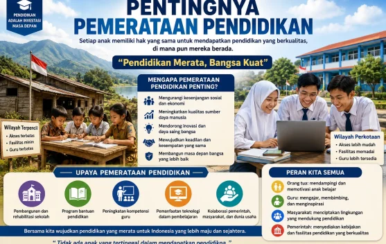 Pentingnya Pemerataan Pendidikan untuk mewujudkan SDM Unggul dan Berdaya Saing