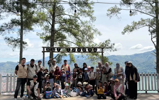 Peringati Hari Anak Nasional, Siswa Sekolah Alam Aceh Tengah Jelajahi Bur Telege