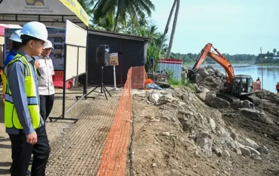 Wapres Tinjau Pembangunan Jembatan Kuta Blang, Target Rampung Akhir Desember