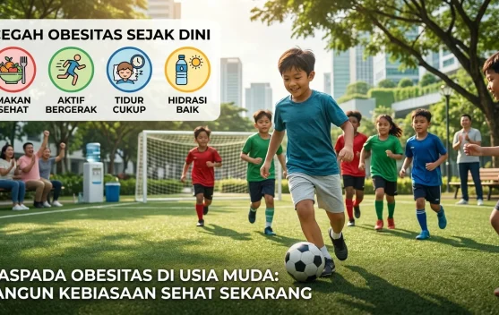 Waspada Obesitas di Usia Muda, Bangun Kebiasaan Sehat Sejak Dini