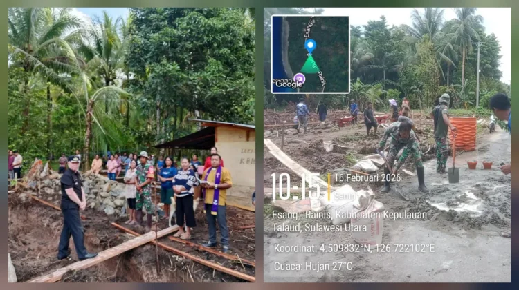 Sinergi Koramil Essang dan Warga Bangun Koperasi Merah Putih
