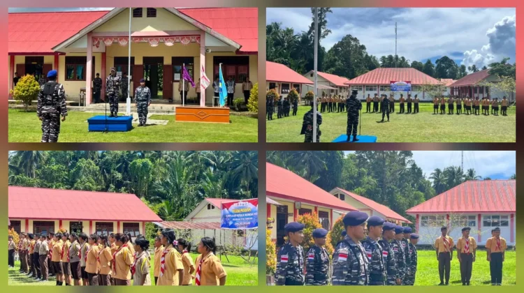 Danlanal Melonguane Buka Perkemahan Korps Kadet Republik Indonesia