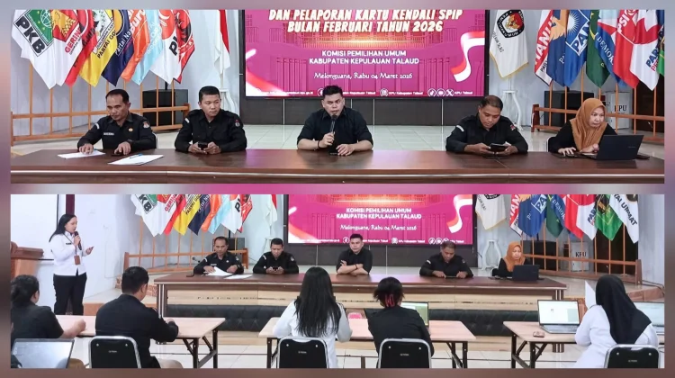 KPU Talaud Targetkan Penuntasan Pelaporan Kartu Kendali SPIP