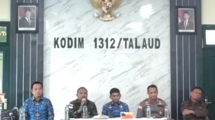 Dandim 1312/Talaud Pimpin Rakor Forkopimda Sambut Pangdam XIII/Mdk