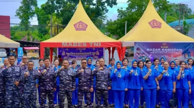 Semarak Bazar Ramadhan Lanal Melonguane Sambut Idul Fitri