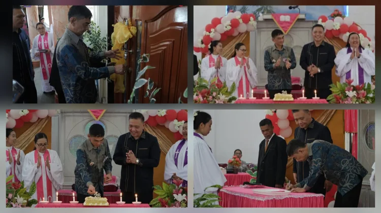 Bupati Talaud Hadiri Pentahbisan Gereja Eben Haezer Damau