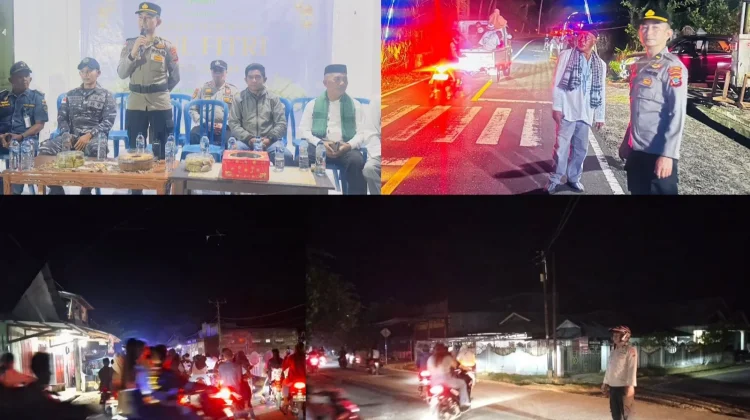 Polsek Beo Kawal Pawai Takbiran  Berjalan Kondusif