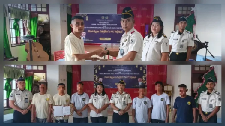 Lima WBP Lapas Lirung Terima Remisi Khusus Idul Fitri