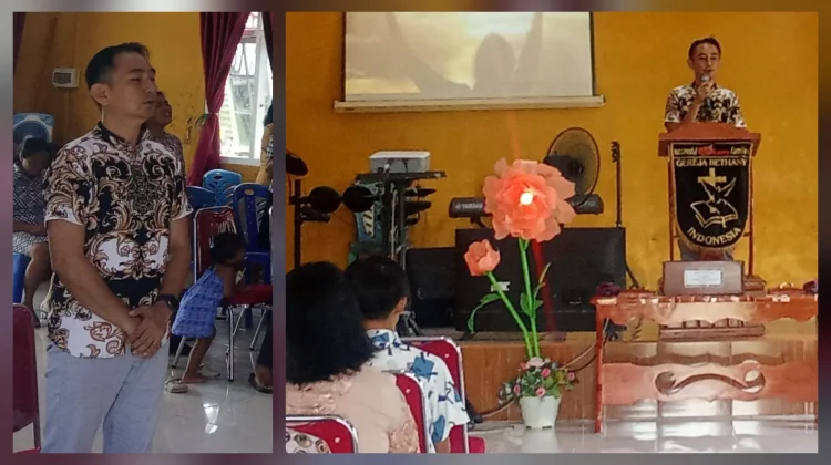 Kapolsek Beo Hadiri Ibadah Minggu Kasih Gereja Bethany