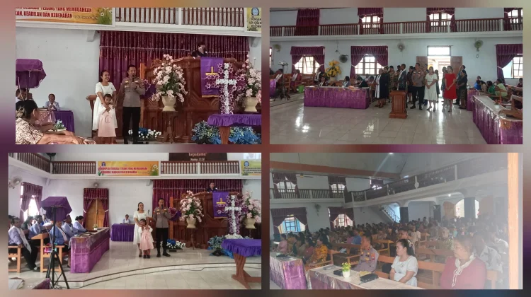 Kapolsek Gemeh Pererat Silaturahmi Melalui Ibadah Minggu Kasih